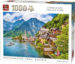 King Puzzel 1000 Stukjes - Hallstaetter Lake - Legpuzzel 68 x 49 cm