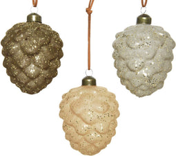 dennenappel glas d7h10 cm a3 kerst