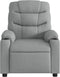 Fauteuil verstelbaar stof lichtgrijs
