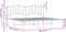 vidaXL - Bedframe - met - hoofdbord - metaal - wit - 200x200 - cm