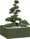 vidaXL - Plantenbak - 100x100x40 - cm - staal - olijfgroen
