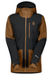 Scott Vertic Gore-Tex 2L Ski Jas Heren - Waterdicht 28000 mm - Zwart/Bruin M