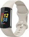 imoshion Siliconen bandje - Geschikt voor Fitbit Charge 6, Charge 5 - Beige - L
