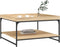 vidaXL - Salontafel - 80x80x45 - cm - bewerkt - hout - en - ijzer - sonoma - eikenkleur