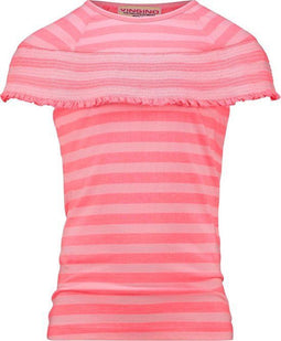 Vingino - T-shirt - Maat 98 - Neon Peach