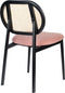 Zuiver Spike Eetkamerstoel Naturel Rotan/ Roze