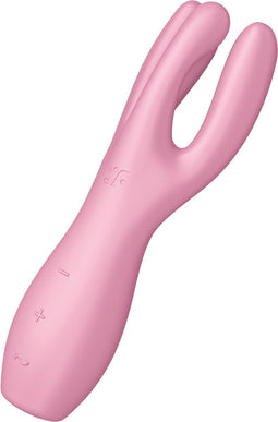 Satisfyer, vibrator, oplegvibrator, 'Treesome 3', 14 cm, 3 motoren, voor stimulatie van clitoris en schaamlippen