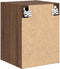vidaXL - Garagewandkasten - 2 - st - spaanplaat - bruin - eiken
