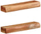 vidaXL - Wandschappen - 2 - st - 60x17x8 - cm - massief - acaciahout