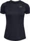 Under Armour UA Qualifier Iso-Chill S/S Hardloopshirt Dames - Korte Mouwen - Jet Grijs/Zwart - Maat S