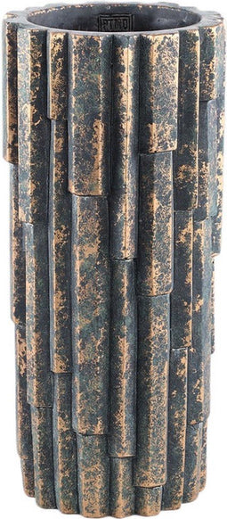 PTMD Kess Black Cement Pot Bars Structure Round High S