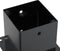 vidaXL - Spokkels - vierkant - 4 - st - 141x141 - mm - gepoedercoat - staal - antraciet