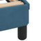vidaXL - Bedframe - met - hoofdeinde - fluweel - blauw - 200x200 - cm