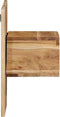 vidaXL - Nachtkastje - 50x27x50 - cm - massief - acaciahout