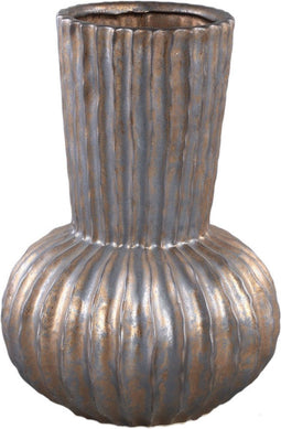 PTMD Bodi Bloempot - 24 x 24 x 33 cm - Keramiek - Brons