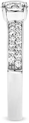 TI SENTO Ring - 925 zilver - Gerhodineerd - Zirkonia wit - Maat 16.50 mm (maat 52) - 1795ZI