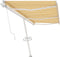 vidaXL - Luifel - vrijstaand - automatisch - 600x350 - cm - geel - en - wit