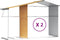 vidaXL - Tuinschuur - 277x279x179 - cm - gegalvaniseerd - staal - lichtbruin