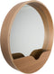 Zuiver Round Wall Spiegel/ Wandspiegel Rond 60 cm Hout - Bruin