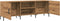 vidaXL - Tv-meubel - 150x30x50 - cm - bewerkt - hout - artisanaal - eikenkleurig