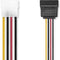 Nedis Interne Voedingskabel - Molex Male - 2x SATA 15-Pins Female - Verguld - 0.15 m - Rond - PVC - Multicolour - Envelop