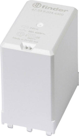 Finder 67.23.9.024.4300 Printrelais 24 V/DC 50 A 3x NO 1 stuk(s)