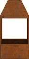 vidaXL - Vuurplaats - 50x50x100 - cm - Weerbestendig - Staal