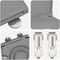 vidaXL - Familiale - Toiletzitting - met - Kinderzitting - Snelle - Release - Duroplast