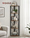 Vasagle Hoekplank met 5 Niveaus - Vintage Bruin/Zwart - 30 x 30 x 160 cm