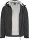 Cappuccino Italia Softshell Hood Jacket - Heren Outdoorjas - Ademend - Zwart - Maat XL