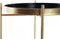 Bijzettafel DKD Home Decor Gouden Metaal Marineblauw (40 x 40 x 50 cm)