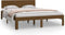 vidaXL - Bedframe - massief - grenenhout - honingbruin - 140x200 - cm