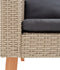 vidaXL - Tuinbank - 3-zits - met - kussens - poly - rattan - beige