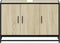 vidaXL - Wastafelkast - 90x33x60 - cm - bewerkt - hout - sonoma - eikenkleurig