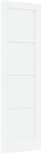 vidaXL - Interne - Deur - 'ORKDAL'Wit - 61x198,5x4 - cm - Massief - Vurenhout