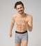 Sloggi Go - Heren Short 3-pack - Brede elastische tailleband - Licht Grijs (3-pack)