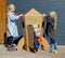 Kartonnen Speel Raket - Speelhuis - Kartonnen speelgoed - 100% recyclebaar - 98x68x7 cm - Helemaal te versieren met verf - Cadeau van duurzaam karton - KarTent