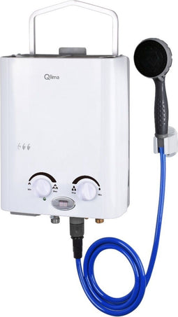 Qlima PGHW 1010 - Draagbare gasgeiser - 5,5 l/min - Wit