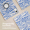 imoshion Tablet Hoes - Geschikt voor Xiaomi Redmi Pad SE - 360° Draaibare Design Bookcase 2.0 - White Blue Stripes