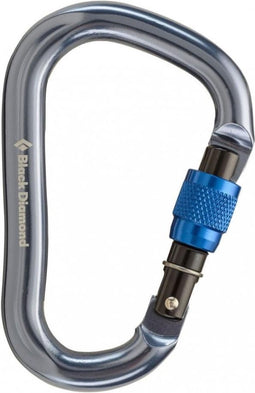 Black Diamond Rocklock HMS karabiner met vlotte schroefsluiting zwart