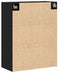 vidaXL - Wandkast - Zwart - Eiken - 69,5x34x90 - cm - Gelaagd - Hout