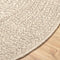 vidaXL - Vloerkleed - ZIZUR - crème - binnen - en - buiten - Ø - 120 - cm - jute - look