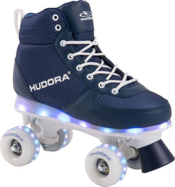 Hudora Rolschaatsen Blauw met LED, Maat 35-36