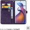 iMoshion Hoesje Geschikt voor Motorola Edge 30 Fusion Hoesje Met Pasjeshouder - iMoshion Mandala Bookcase - Paars