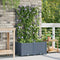 vidaXL - Tuinbak - met - Trellis - 2 - stuks - Lichtgrijs - 80x40x143 - cm