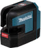 Makita SK106DZ - Kruislijnlaser - Zelfnivellerend - Rood