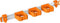 Toolflex One - Gereedschapsophangsysteem - 54 cm Aluminium Rail - 5 Flexibele Houders - Geschikt voor Ø15-35 mm Gereedschappen - Oranje