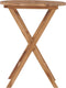 vidaXL - Tuintafel - inklapbaar - 60 - cm - massief - teakhout