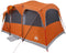 vidaXL - Familietent - met - Ramen - Koepel - Grijs - & - Oranje - - - 10 - Personen - - - Waterdicht