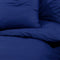 vidaXL - Dekbedovertrekset - 200x200 - cm - katoen - marineblauw
